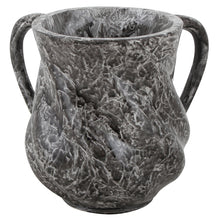 Load image into Gallery viewer, Textured Gray Polyresin Netilat Yadayim Cup- Small
