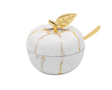 Load image into Gallery viewer, Marble Fusion Apple Jam Jar  - 4.00L X 4.00W X 4.00H
