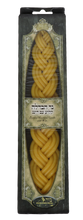 Load image into Gallery viewer, Handmade 10.5” Bazeh Madlikin Braided Havdalah Candle with Wax
