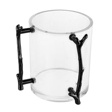 Load image into Gallery viewer, Lucite Washing Cup - MetaLucite Twig - Black
