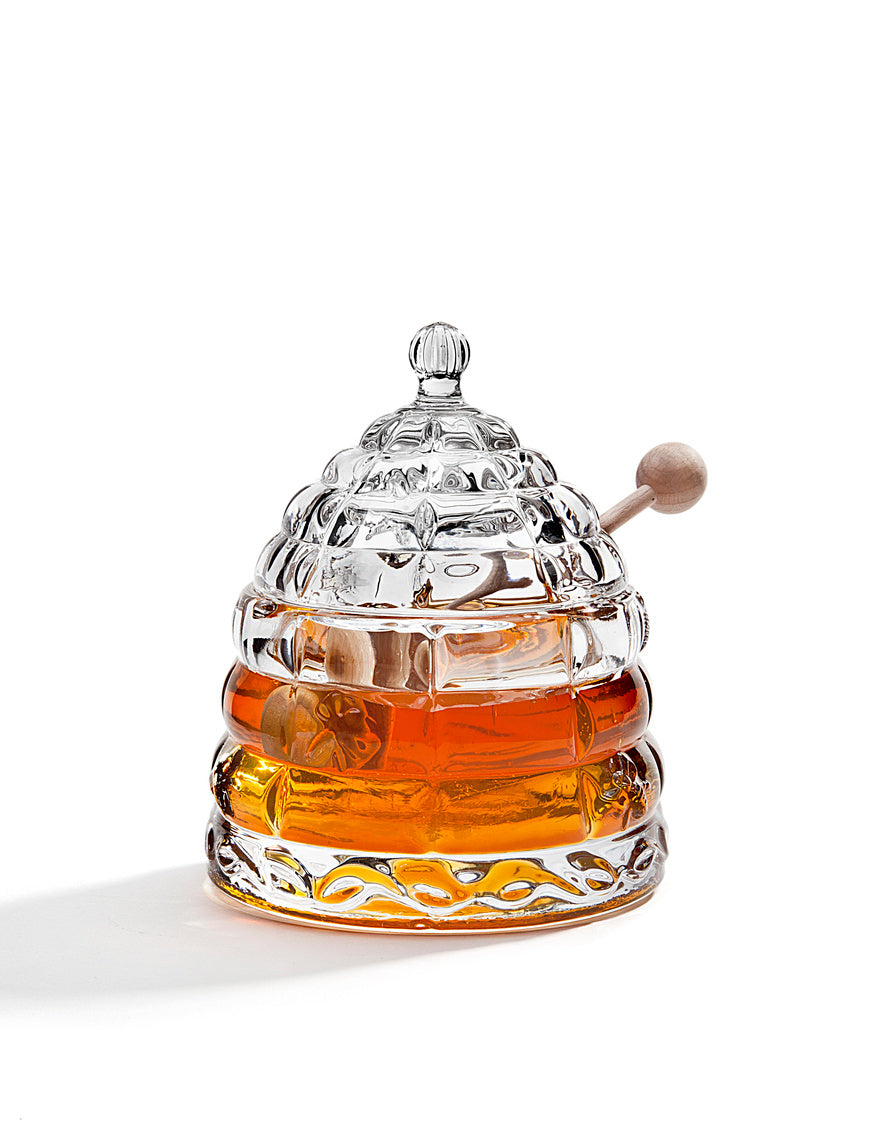 Beehive Cystal Honey Jar - 4.45L X 4.45W X 4.61H