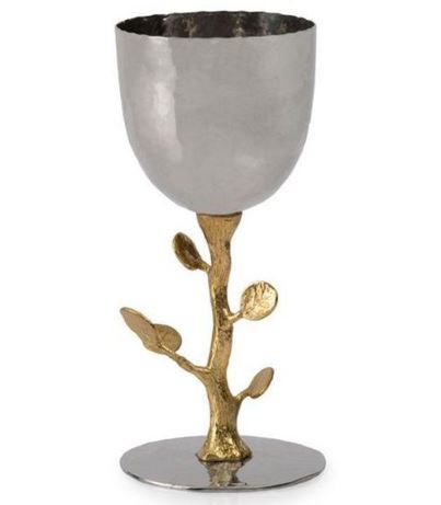 Michael Aram Botanical Leaf Gold Kiddush Cup